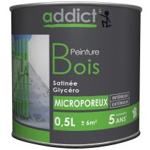 Peinture bois 0.5 l noir