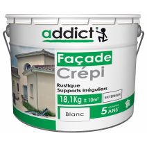 Crépi extérieur blanc 18,1kg ADDICT