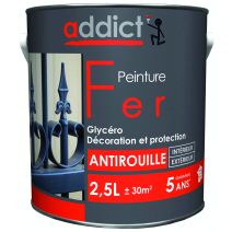 Peinture fer 2,5 l rouge vif