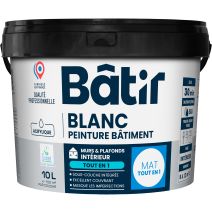 Peinture mur/plafond tout-en-1 10 l blanc mat 