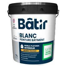 Peinture mur/plafond chantier 15 l blanc satin