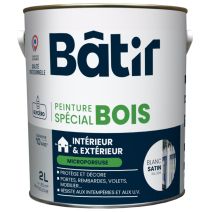 Peinture spéciale bois 2 l blanc satin