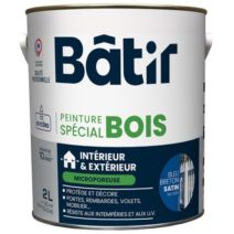 Peinture spéciale bois 2 l bleu breton satin