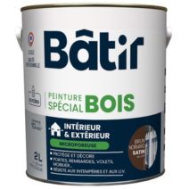 Peinture spéciale bois 2 l brun normand satin