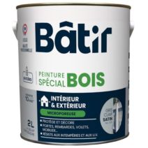 Peinture spéciale bois 2 l gris clair satin