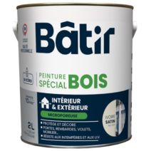 Peinture spéciale bois 2 l ivoire satin