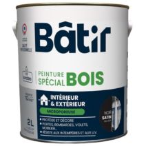 Peinture spéciale bois 2 l noir satin