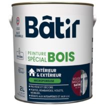 Peinture spéciale bois 2 l rouge basque satin