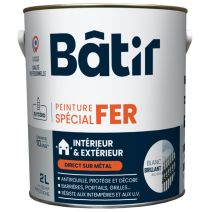 Peinture spéciale fer 2 l blanc brillant