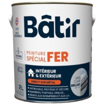 Peinture spéciale fer 2 l gris clair brillant