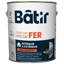 Peinture spéciale fer 2 l noir  brillant