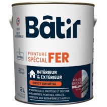 Peinture spéciale fer 2 l 2 l rouge basque brillant