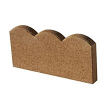 Bordure ondine - coloris provence - 50 x 25 x 5 cm
