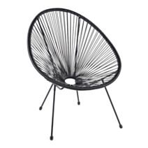 Fauteuil de jardin à fil Copacabana Noir texturé