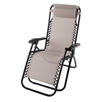 Relax multiposition Siesto Acier Textilène Taupe