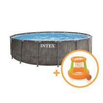 Piscine tubulaire ronde Baltik Ø4,57xH,1,22m - INTEX