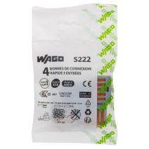 4 bornes de connexion rapide 5 entrées S222 - WAGO