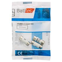 3 fusibles à voyant 16A 10,3x25,8mm BAT030779 - BATILEC