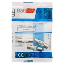 3 fusibles à voyant 16A 10,3x38mm BAT030816 - BATILEC
