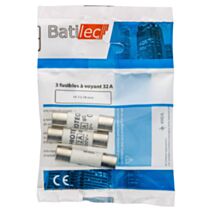 3 fusibles à voyant 32A 10,3x38mm BAT030830 - BATILEC