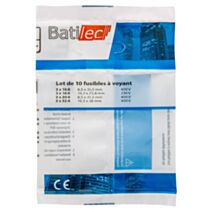 10 fusibles à voyant (2x10A + 3x16A + 2x20A + 2x32A) BAT030854 - BATILEC