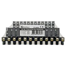 4 barettes de dominos électriques, 2,5-10 mm² rigide noir - BATILEC