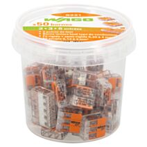 50 mini bornes de connexion à levier S221 - WAGO