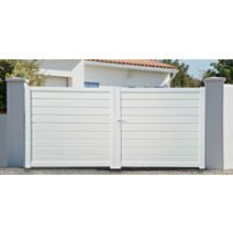 Portail PVC Fidji L3,50xH1,55m Blanc