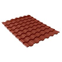 Toiture Acier aspect Tuiles Deep 1m² Rouge