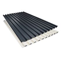 Tôle biface Anthracite 7016 / beige 1015