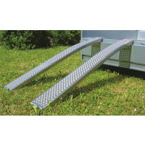 Jeu de 2 rampes alu courbées 2,5m 1000kg 