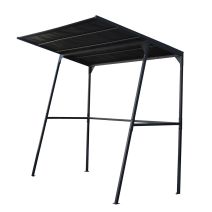 Tonnelle pour barbecue 180x130xH210cm noir - SOLYS