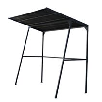 Tonnelle barbecue Solys acier noir L.180xl.130xh.210 - SOLYS