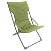 Fauteuil de jardin métal pliant Smoothie toile coton Lotus