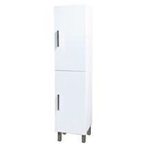 Colonne salle de bain à poser MONTECARLO - L30cm - Blanc - Laqué brillant - Livré monté