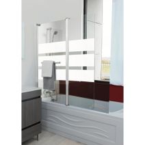 Pare baignoire 2 vantaux Missi L80+40xH140cm