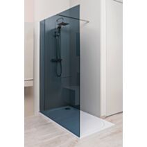 Paroi de douche fixe verre fumé 120