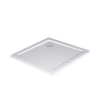 Receveur de douche à poser Bull 80x80x4cm Résine SMC Blanc
