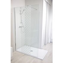Paroi de douche fixe Taila verre sérigraphie 100cm - ONDEE