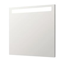 Miroir rétroéclairant Adel argent 60x70cm verre cadre alu - ONDEE