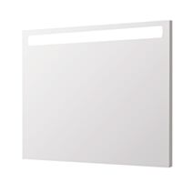 Miroir rétroéclairant Adel argent 80x70cm verre cadre alu - ONDEE
