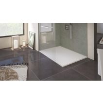 Receveur de douche à poser Nola 3 90x120x3cm Résine Blanc Découpable - ONDEE