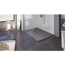 Receveur de douche à poser Nola 3 80x120x3cm Résine Anthracite Découpable - ONDEE