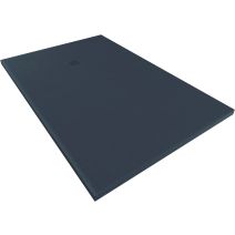 Receveur de douche à poser Nola 3 80x120x3cm Résine Noir Découpable - ONDEE
