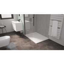 Receveur de douche à poser Spirit 3 Découpable 90x120x3cm Résine Blanc - ONDEE