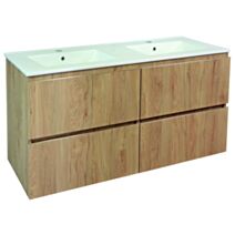 Meuble salle de bain Trendy 4 tiroirs 121,5x46,5x68cm bois