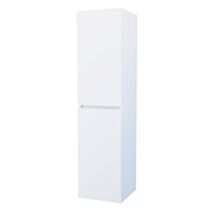 Colonne salle de bain à suspendre Trendy 2 Portes 30cm Laqué blanc mat