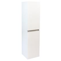Colonne salle de bain à suspendre Trendy 2 Portes 30cm Laqué blanc mat