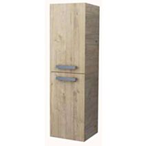Colonne salle de Bain à suspendre Smart 2 Portes 35cm Finitions Bois