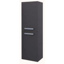 Colonne salle de Bain à suspendre Smart 2 Portes 35cm Finitions Gris